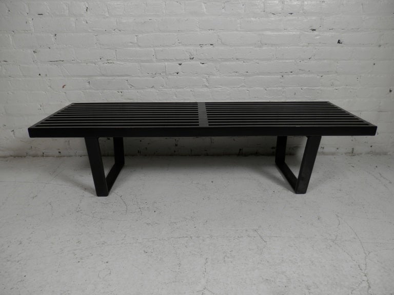 Black Slat Bench By George Nelson 1