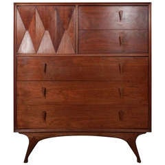 Albert Parvin Designed Sculptural Chest Of Drawers