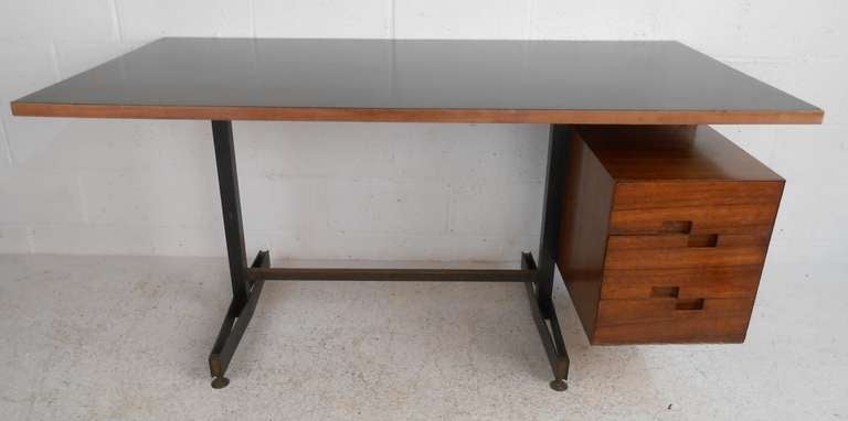 Mid-Century Modern Sleek Italian Modern Desk