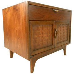 Mid-Century Modern Walnut Nightstand by Warren Church for Lane