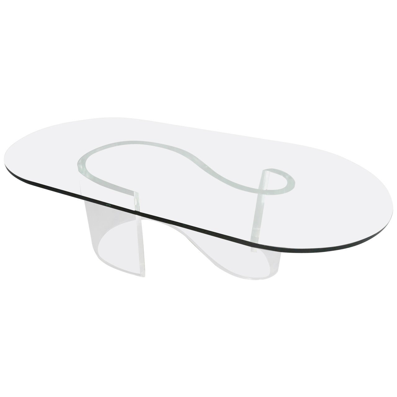 Mid-Century Modern Lucite Coffee Table