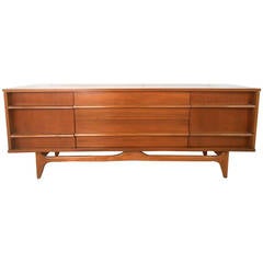 Mid-Century Modern Curved Front Credenza