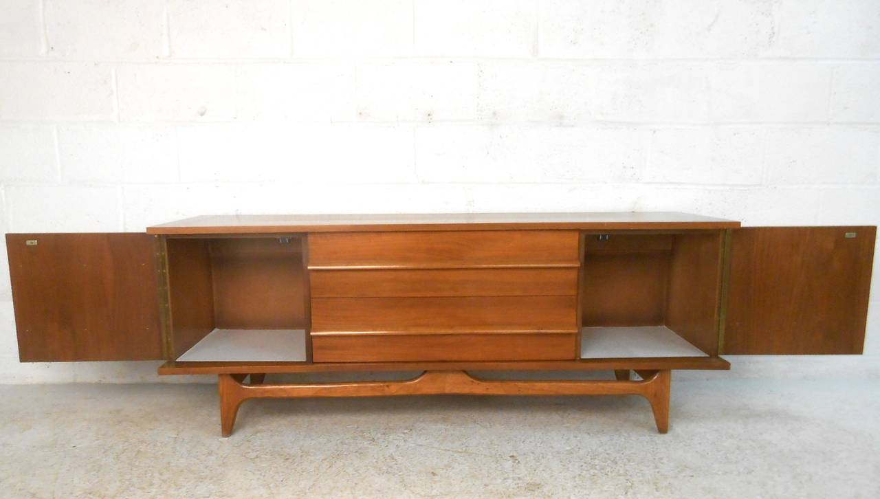 Mid-20th Century Mid-Century Modern Curved Front Credenza