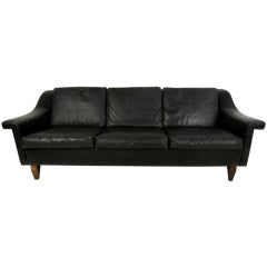 Vintage Danish Leather Sofa