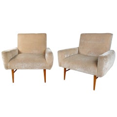 Pair Paul McCobb Style Lounge Chairs