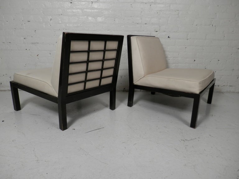 Pair Of Baker Furniture Slipper Chairs