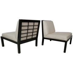 Pair Of Baker Furniture Slipper Chairs