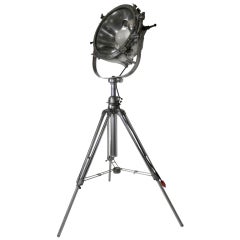 Massive Industrial Spotlight On Tripod
