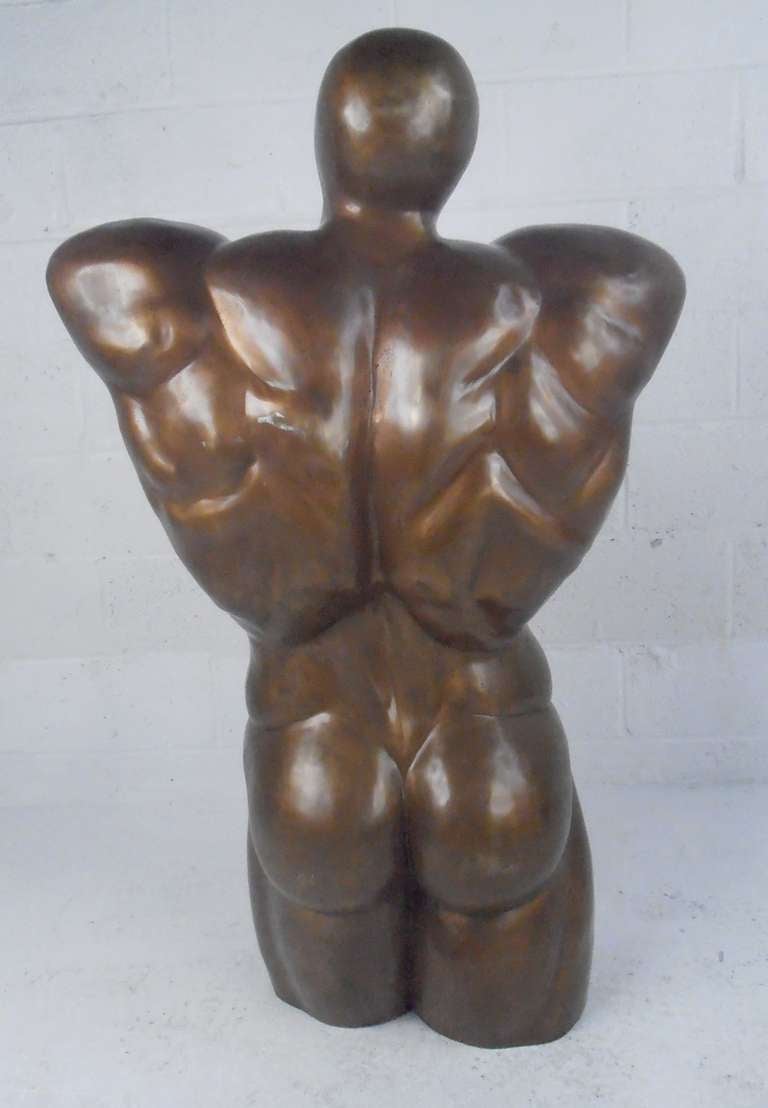 Modern Nude Sculpture in Bronze