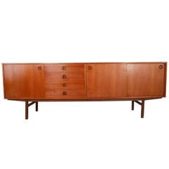 Unique Vintage Italian Teak Server 6