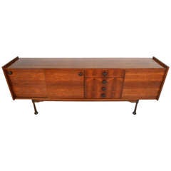 Long Mid-Century Rosewood Server