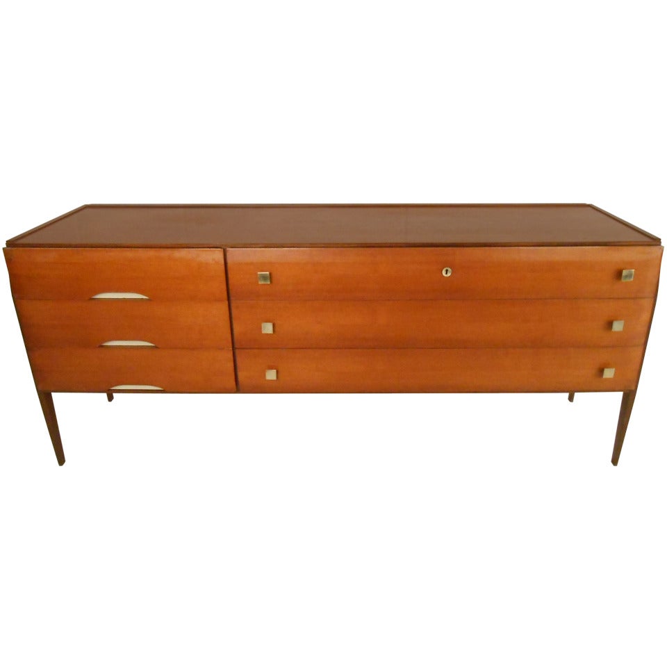 Vintage Modern Six-Drawer Dresser