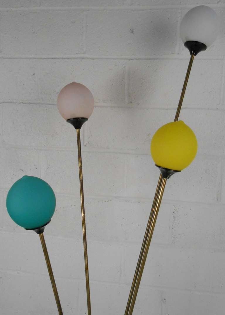 Mid-Century Modern Playful Vintage Italian Modern Floor Lamp For Sale