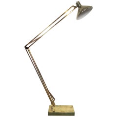 Unusual Mid-Century Brass Floor Lamp