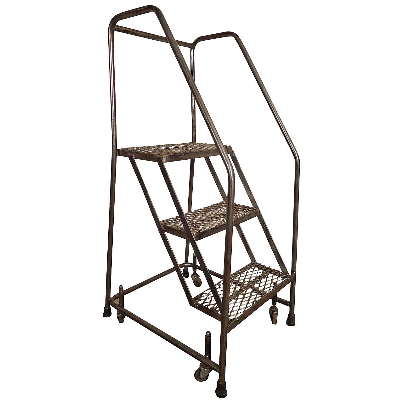 Industrial Metal Rolling Ladder