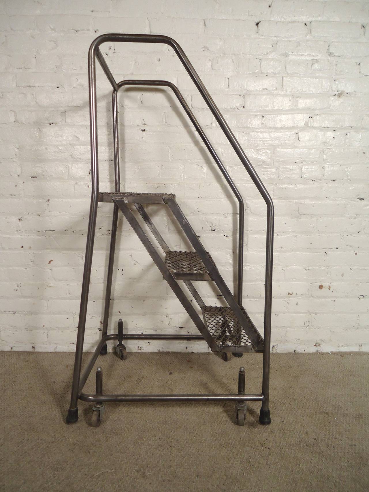 metal rolling library ladder