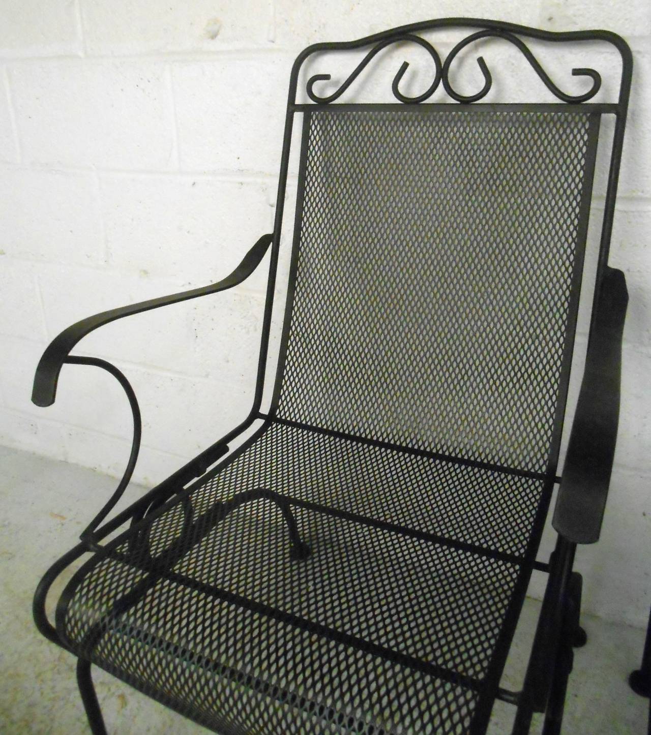 Set of Ornate Cast Iron Patio Chairs 1