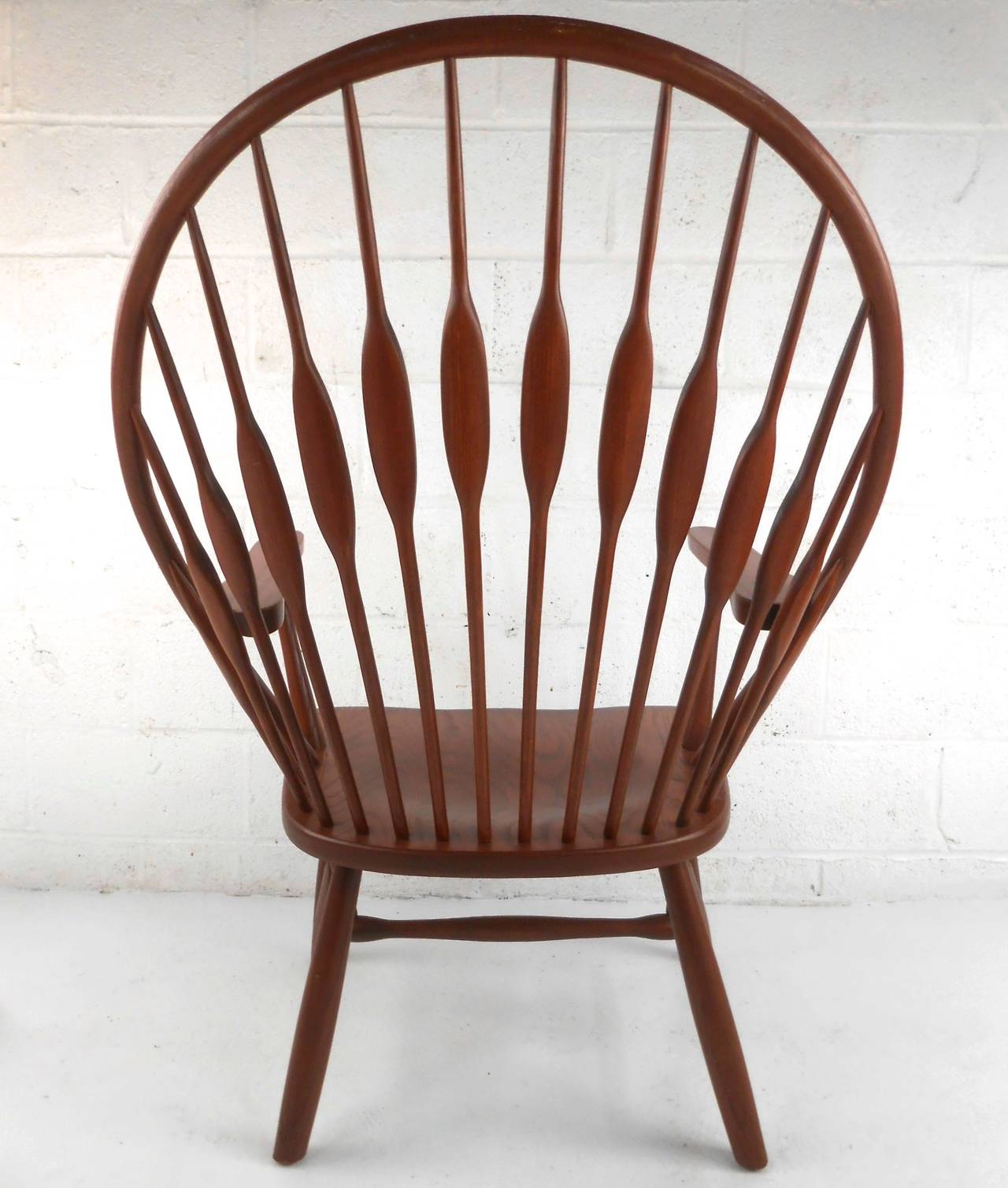 Contemporary Modern Cherrywood Peacock Side Chair For Sale at 1stDibs