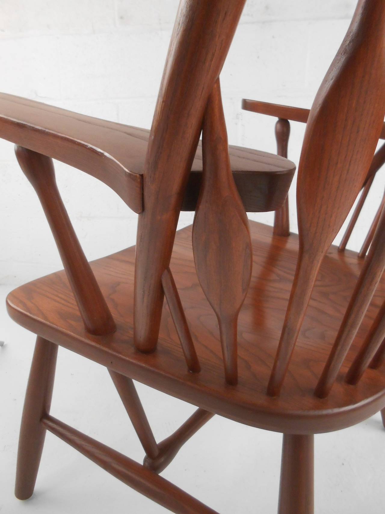 Contemporary Modern Cherrywood Peacock Side Chair For Sale at 1stDibs
