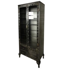 Vintage Industrial Display/Storage Cabinet