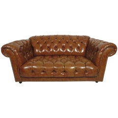 Vintage Vinyl Chesterfield Sofa