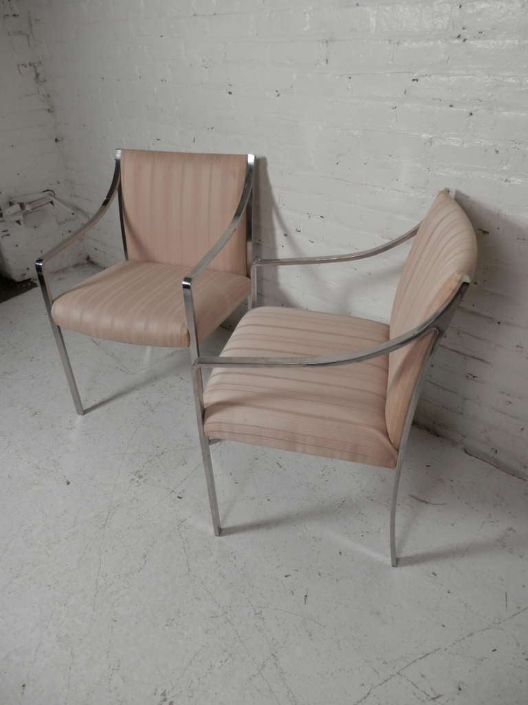 American Pair Of Arm Chairs By Stow Davis