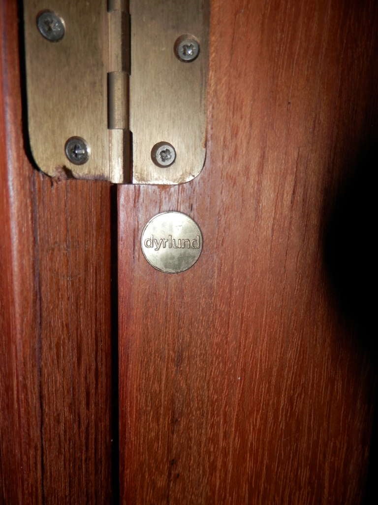 Teak Glastür Schrank von Dyrlund 1