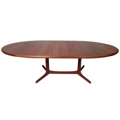 Danish Dinning Table With Leaves By Dyrlund