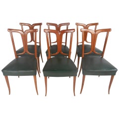 Osvaldo Borsani Style Dining Chairs
