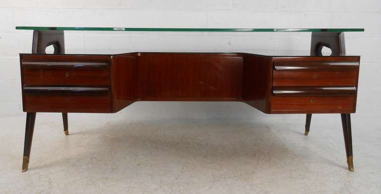 Italian Mid-Century Executive Desk by Dassi