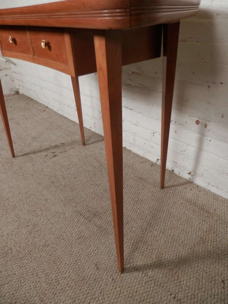 Italian Petite Writing Desk w/ Charming Detail at 1stdibs