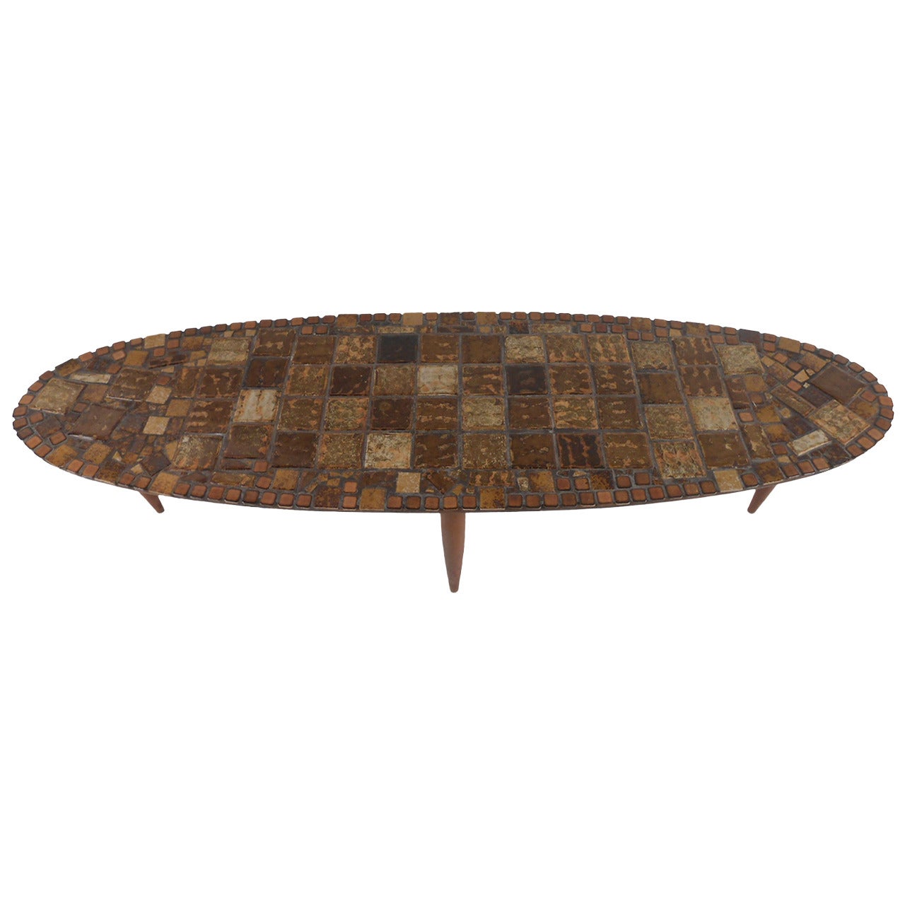 Mid-Century Tile Top Coffee Table by Mersman