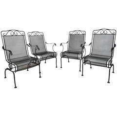 Set of Ornate Cast Iron Patio Chairs