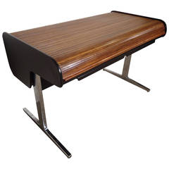 Striking Mid-Century Modern George Nelson Roll Top Desk