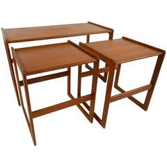 Set of Mid-Century Modern Danish Teak Nesting Tables