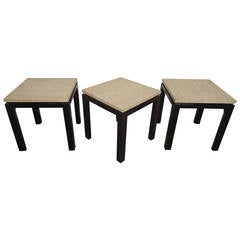 Mid-Century Set of Three Marble-Top Harvey Probber End Tables 12