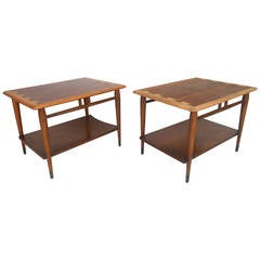 Pair of Mid-Century Modern Acclaim Style End Tables by Lane Furniture