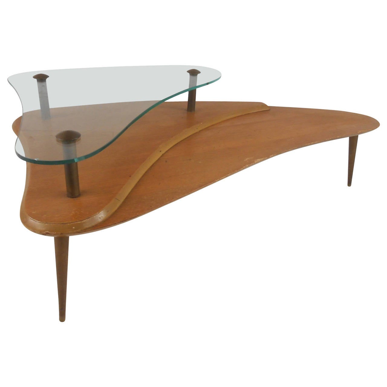 MidCentury, TwoTier Coffee Table For Sale at 1stdibs