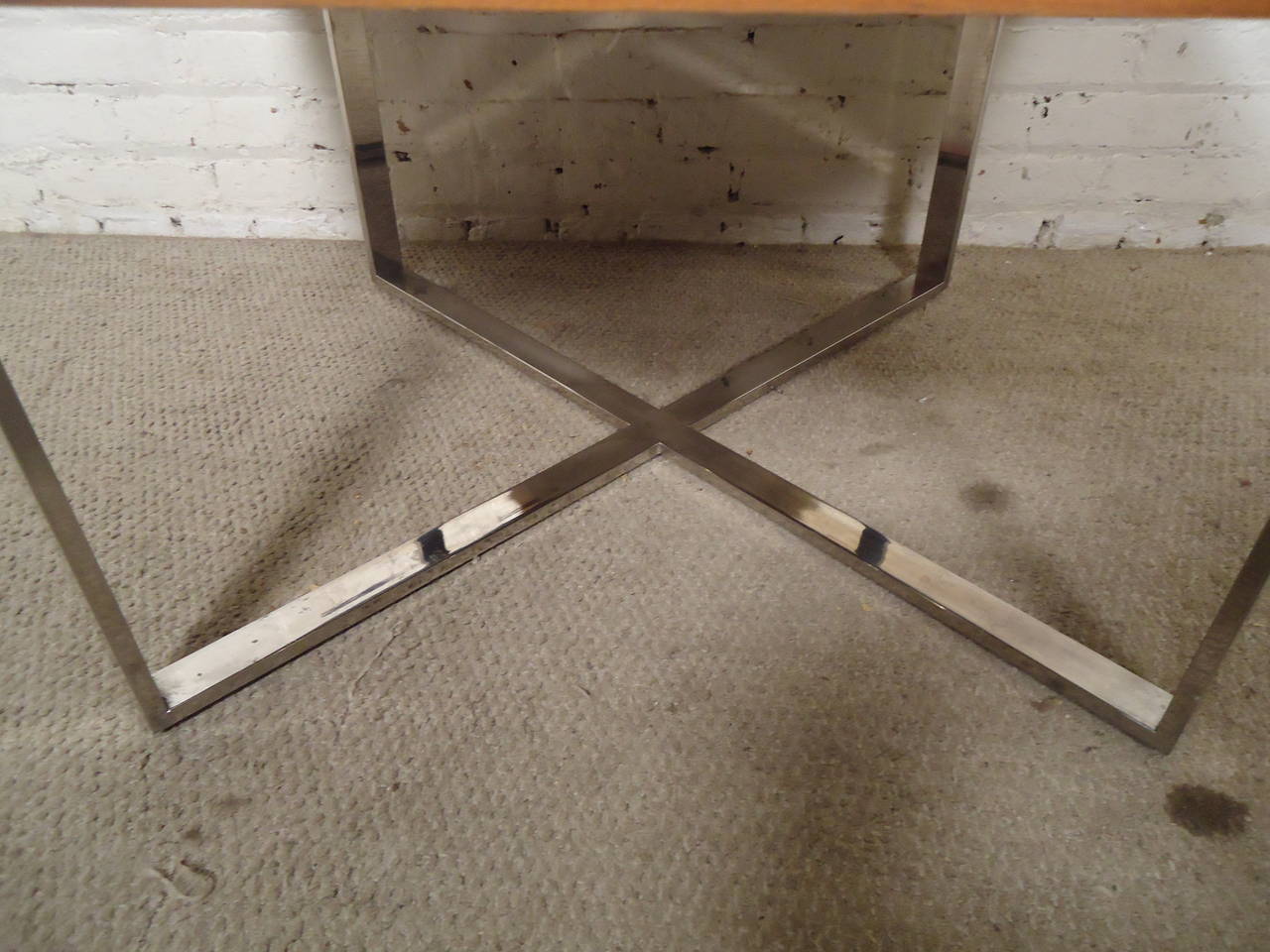 Milo Baughman Style Coffee Table In Excellent Condition In Brooklyn, NY