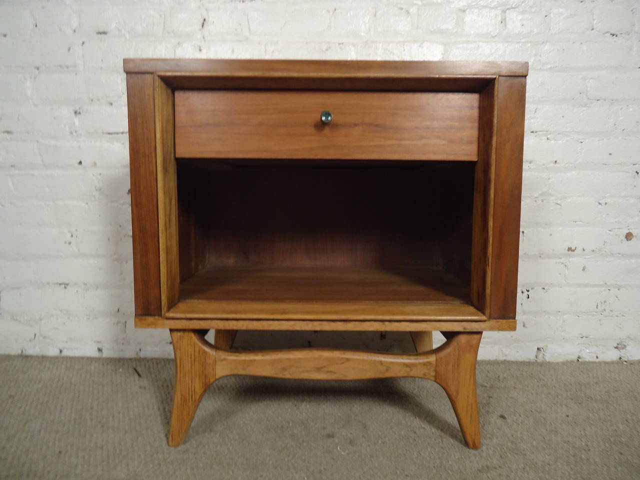 Vintage American bedside table by Kent Coffey for his 