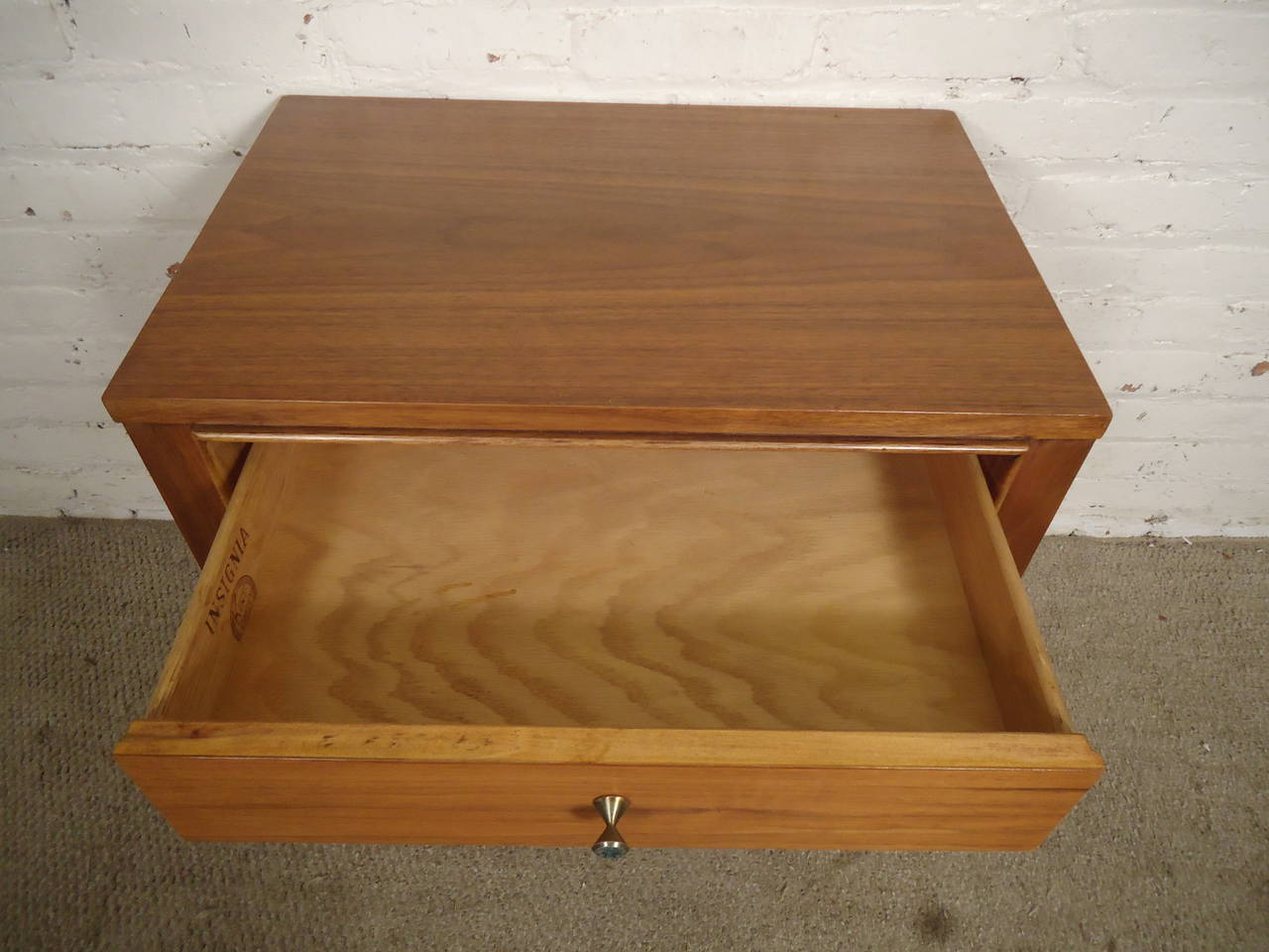Mid-Century Modern Nightstand by Kent Coffey In Excellent Condition In Brooklyn, NY