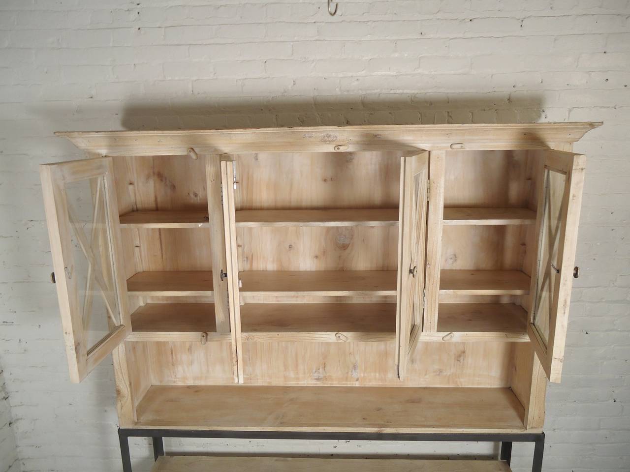 Large Rustic Style Hutch For Sale at 1stdibs