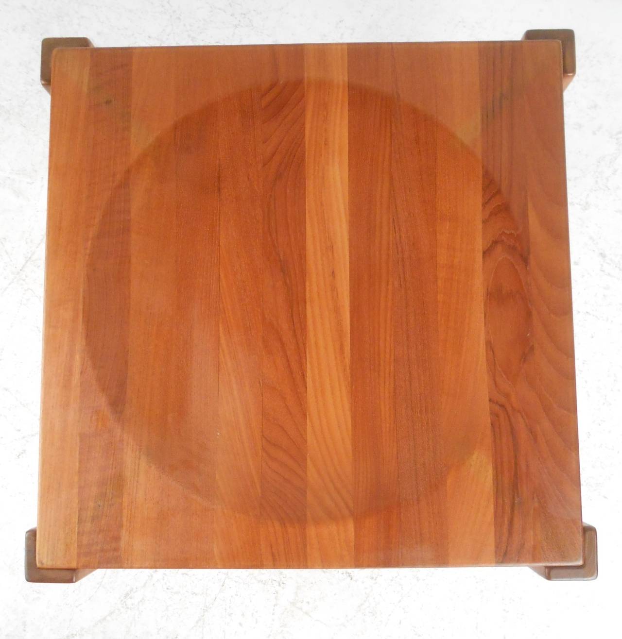 Solid teak reversible tray table designed by Jens Quistgaard. One side is concave, the other flat. Please confirm item location (NY or NJ) with dealer.