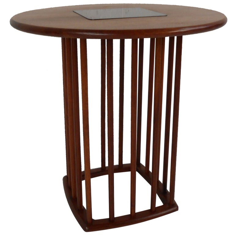 Midcentury Walnut Side Table For Sale at 1stdibs