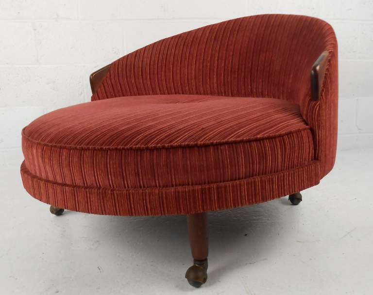 Upholstered in rich corduroy, by Craft Associates. Please confirm item location (NY or NJ) with dealer.