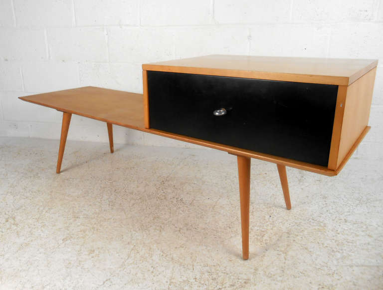 Paul McCobb Bench with Cabinet for Winchendon In Good Condition In Brooklyn, NY