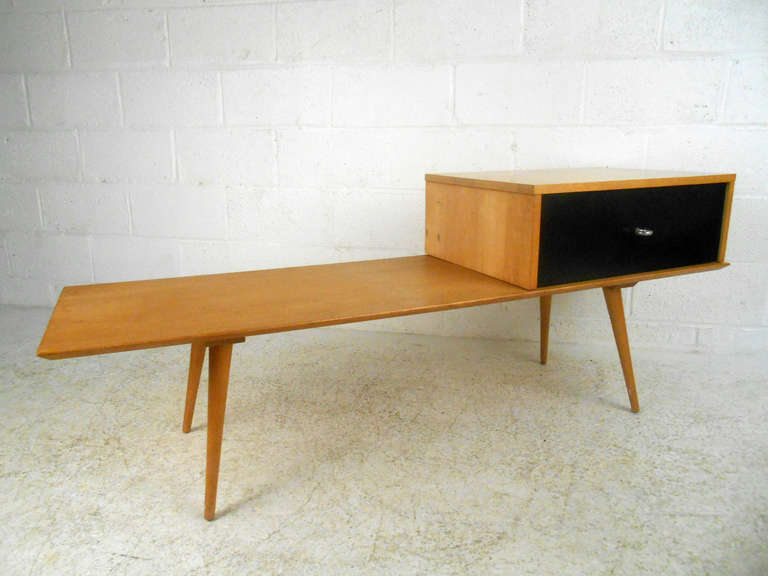 American Paul McCobb Bench with Cabinet for Winchendon