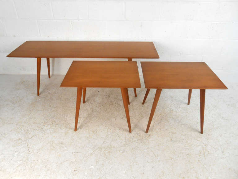 Mid-Century Modern Vintage Coffee Table Set after Paul McCobb