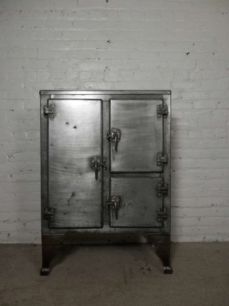 vintage metal ice chest