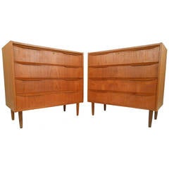 Pair of Danish Teak Dresssers 10
